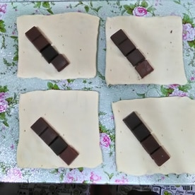 簡単手作り 三角チョコパイ レシピ 作り方 By うーころちゃん 楽天レシピ